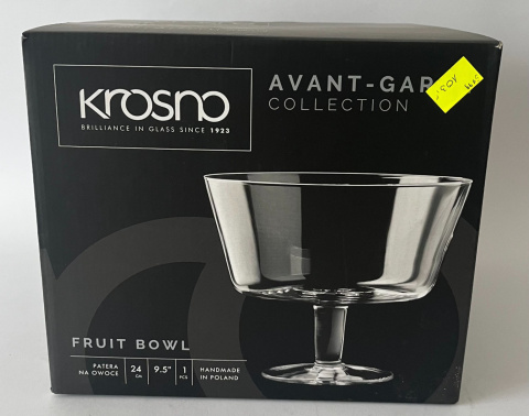 Szklana patera na nodze na owoce KROSNO Szklana patera na nodze na owoce KROSNO
