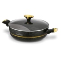 Patelnia z pokrywką i powłoką non- stick GOLDEN MARBLE