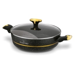 Patelnia z pokrywką i powłoką non- stick GOLDEN MARBLE