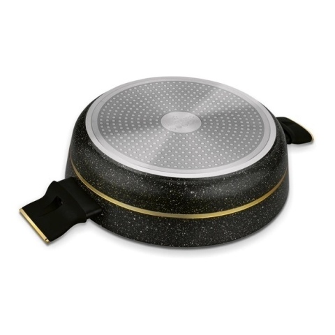 Patelnia z pokrywką i powłoką non- stick GOLDEN MARBLE Patelnia z pokrywką i powłoką non- stick GOLDEN MARBLE
